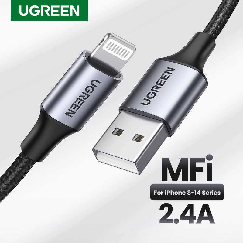 UGREEN MFi USB Lightning Cable for iPhone 24A Fast Charging USB A to Lighting Cables for iPad iPhone 11 13 12 14 Pro Max Cable C251203