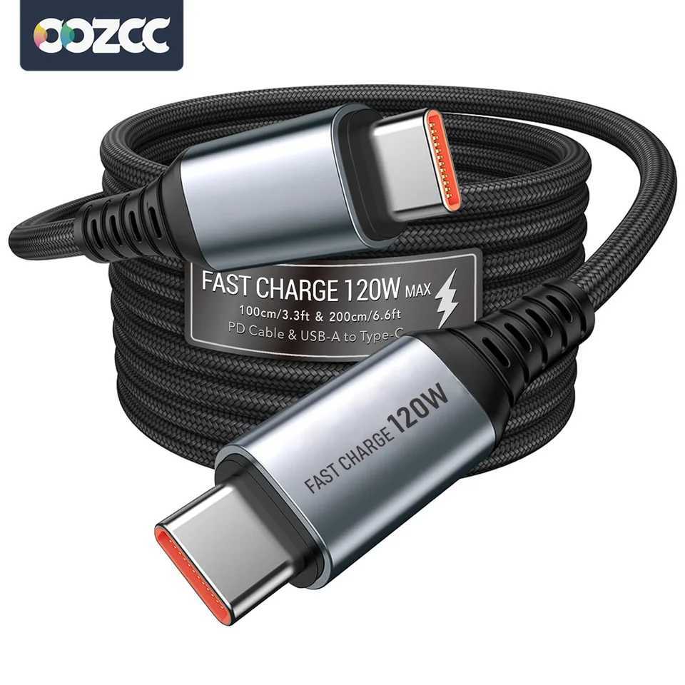 120W fast Charging High-speed data transmission TYPE C to TYPE C interface data cable suitable for devs such as C251203