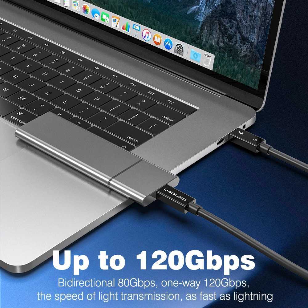 Thunderbolt 5 Cable Soft TPE 80Gbps Type-C USB4 V2 Coaxial Cable USB-C to C 240W 16K 8K for eGPU MINI SSD iPhone 16 Book C251203