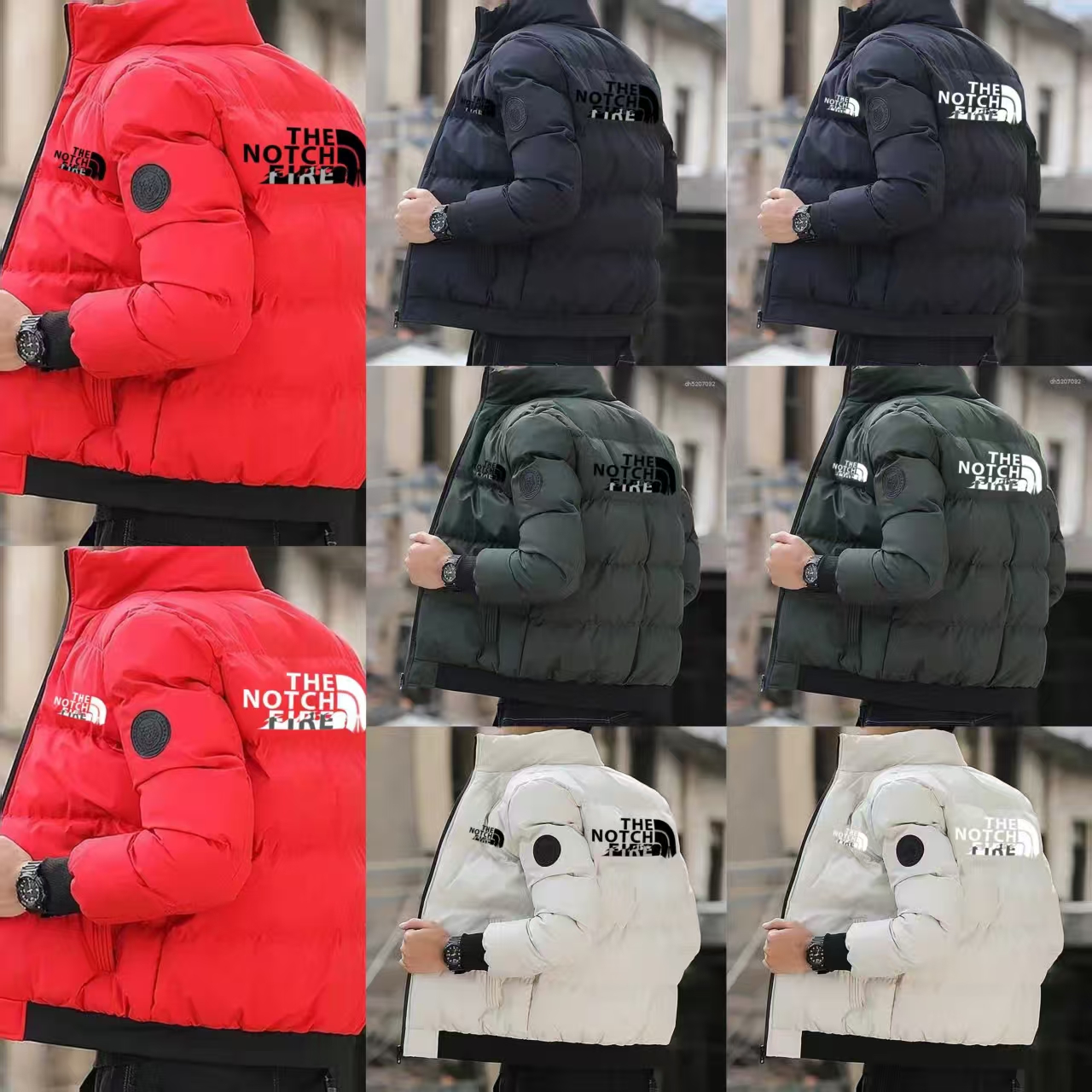 Men's Winter Cotton-Padded Coat, Warm Thickened Padding Stand Collar, Windproof Casual Daily & Outdoor Outerwears