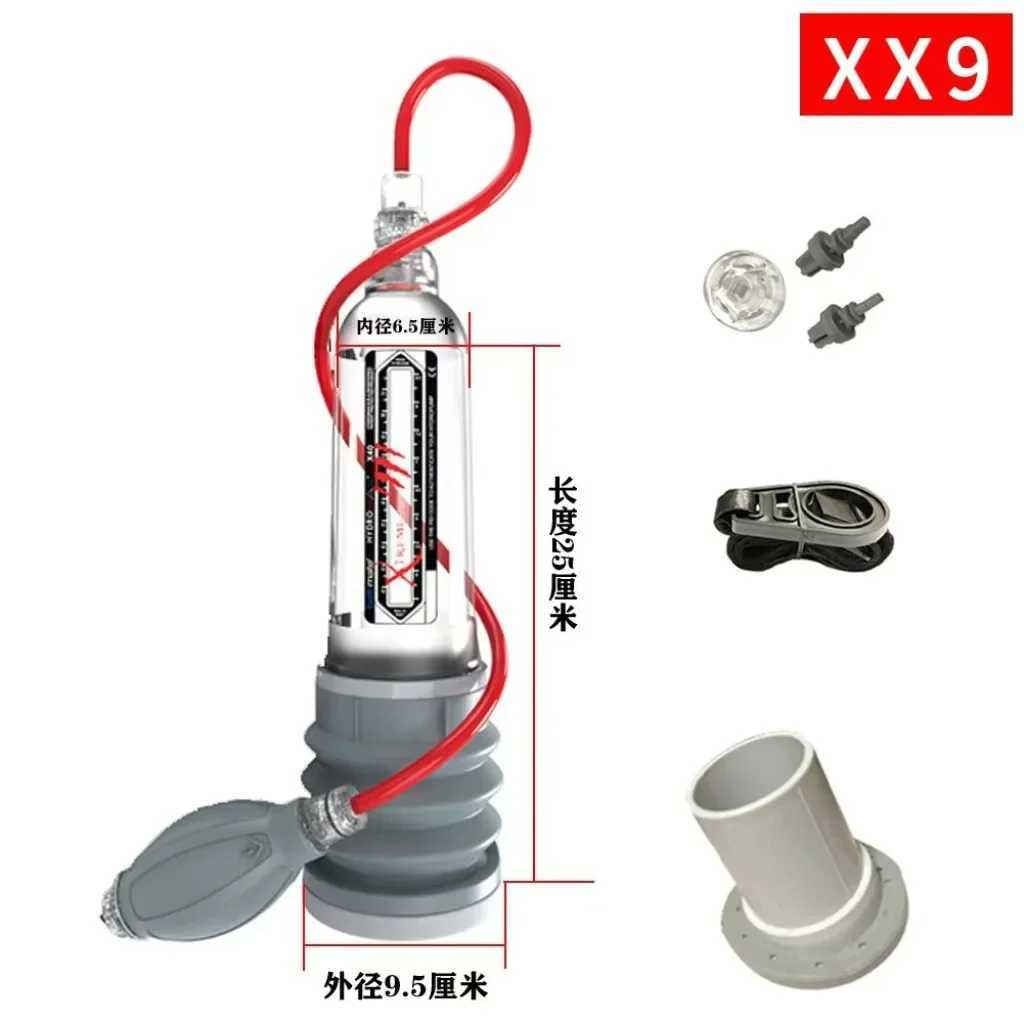 Male Penis Pump Extender Water Vacuum Pump for Men Penis Enlargement Pump Dick Cock Exercises Glans Trainer Adults Sex Toys