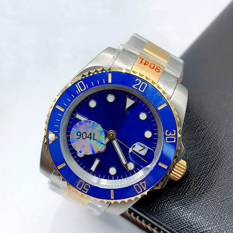 AAA Men's top brand series automatic mechanical watch 41 mm stainless steel red blue ceramic sapphire glass watch luxury