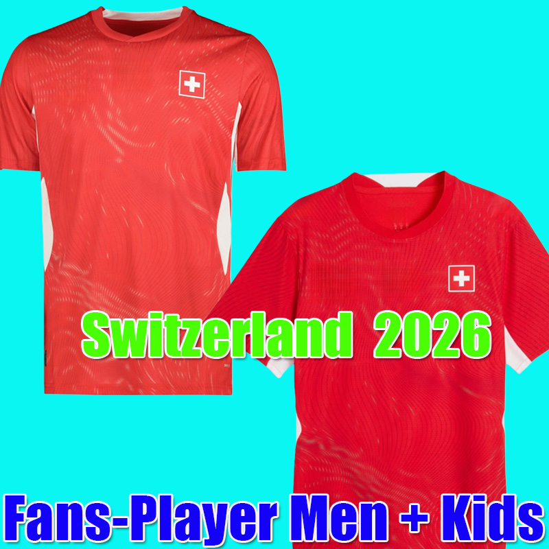 Switzerland 2026 jersey World Cup Home Kit soccer jerseys men kids sets football shirt