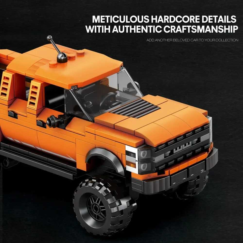 423PCS Pickup Truck Building Blocks Ci Freight Car Model Bricks Desktop Decoration Educational DIY Toys For Kids Holiday Gifts C251203