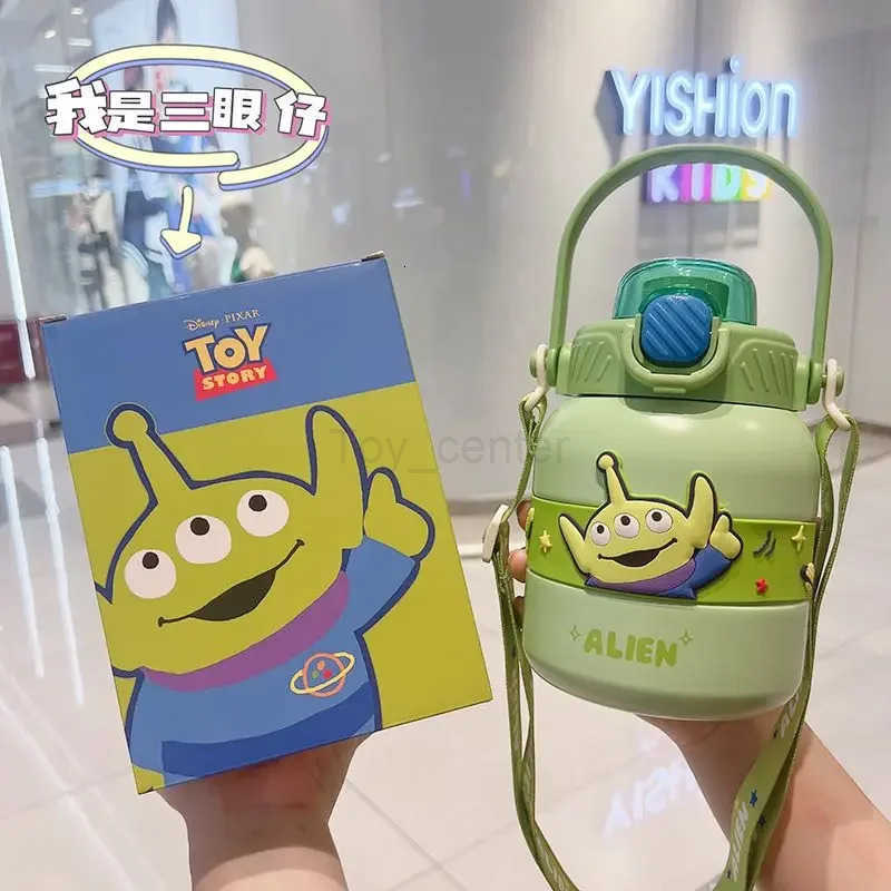 Disney Buzz Lightyear Cute Children Outdoor School Sports Portable Double Drink Large Capacity Cartoon Water Bottle Thermos Cup H251203