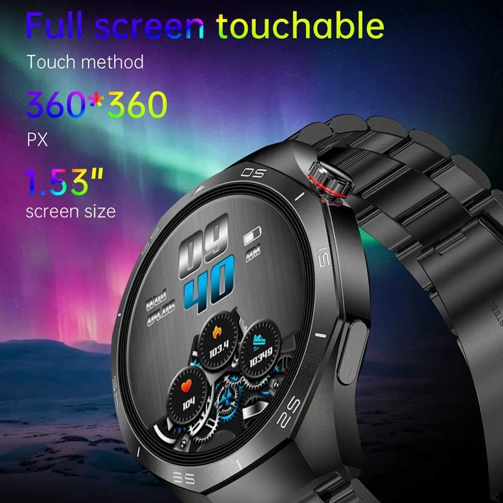 GT5 Pro GPS NFC Smart Watch Men 360360 AMOLED Sn rate Call IP67 Waterproof Man Smartwatch 2025 New C251203