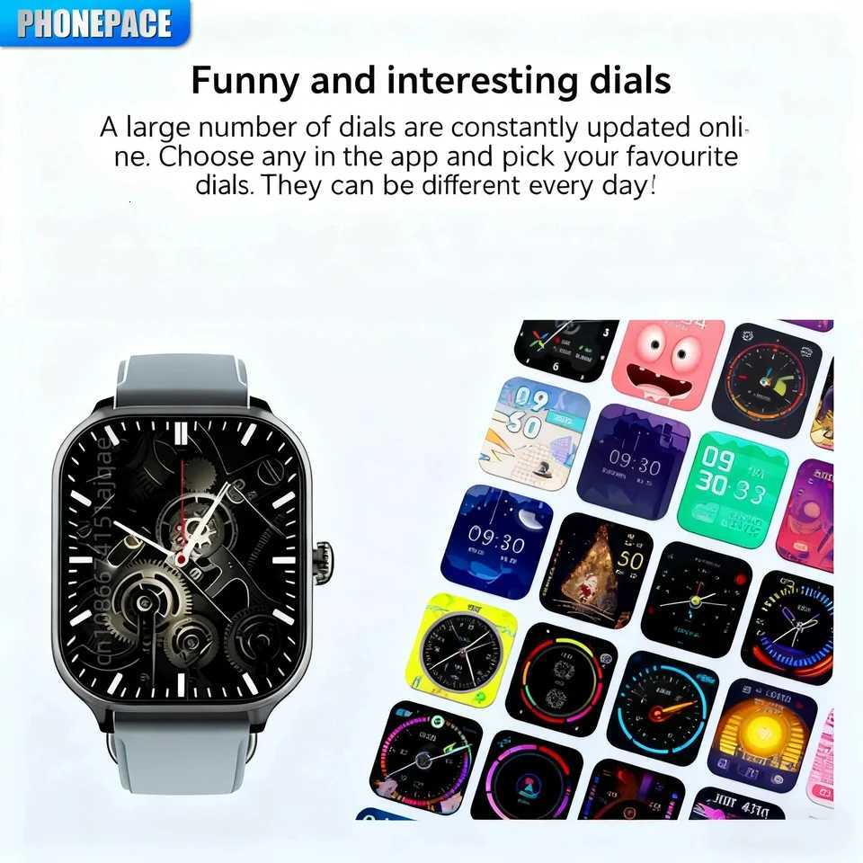 PHONEPACE H9 Intelligent Watch Call Remote Photography Sleep Monitoring Mtiple Sports Modes Rate Blood C251203