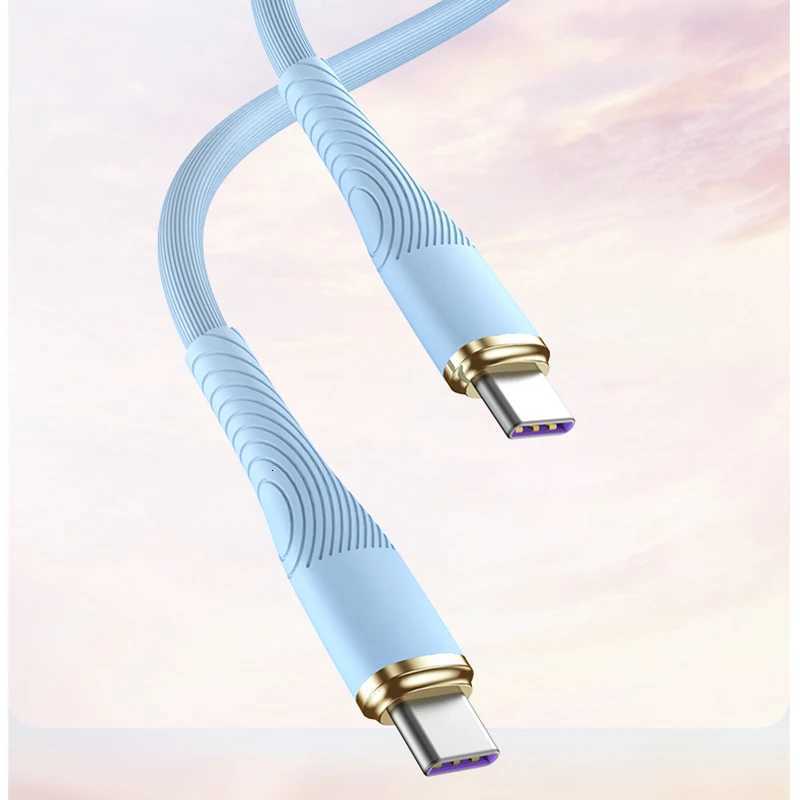 PD 100W Type C To Type C Charge Cable Liquid Silicone For 13 S6 Book Charge For Ipad Pro Charger Cable C251203
