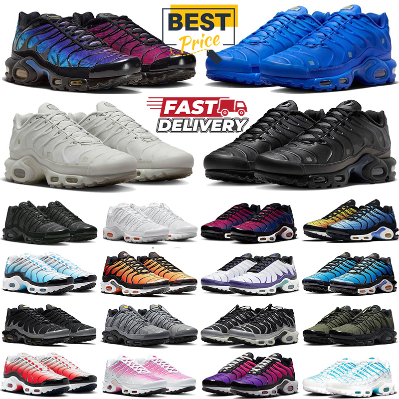 Tn Tnss Plus Chaussure Tn3 1 Tn Naples Running Shoes Sneakers Mens Women Triple White Atlanta Black White Red Coquettish Purple Breathable Outdoor Sports 36-46