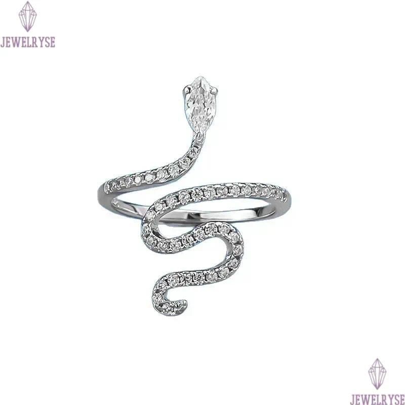 luxury size 5-9 snake band rings designer for woman s925 sterling silver jewelry party 5A cubic zirconia fashion diamond ring women valentines day fri