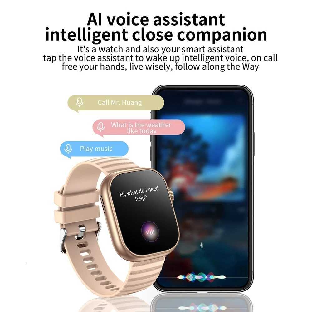 2025 Men e Tooth Call 201 Smart Watch Flashlight Sports Fitness Rate Bracelet Temperature Waterproof Wen Smartwatch C251203