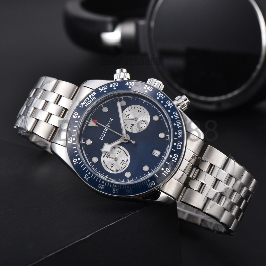 Popular Design Hot Sale Luxury Watches for Men Quartz Wristwatch Multifunctional Date Steel Strap Business Male Clocks for Gift Dropshipping Wholesale