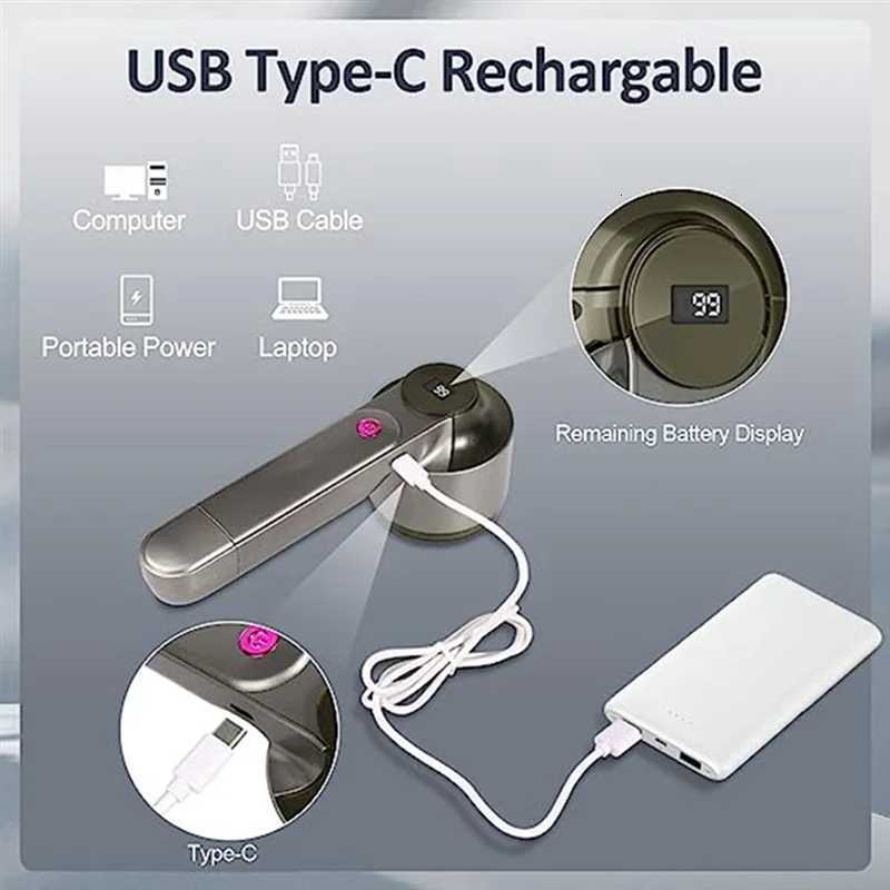 Hot SellingFabric Shaver Rechargeable With LED Digital Display Black Removing Fuzz And Pill From Clothes M251203 - view 3