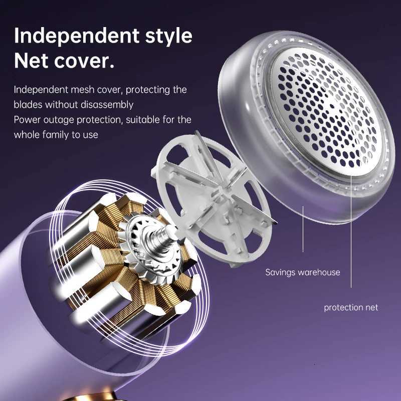 ONEKA Three Levels Household Hair Ball Trimmer Portable Electric Lint Remover Hairball Clothes Fizz Fluffs Removal USB Charging M251203 - view 6