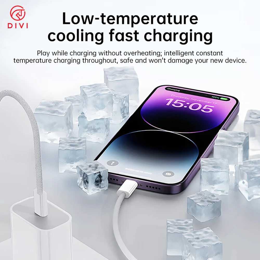 DIVI USB-C Cable 30W Fast Charging Type C to lightning Cable For IPhone 14 13 12 11 pro Max Xs Plus Type C Date Wire C251203
