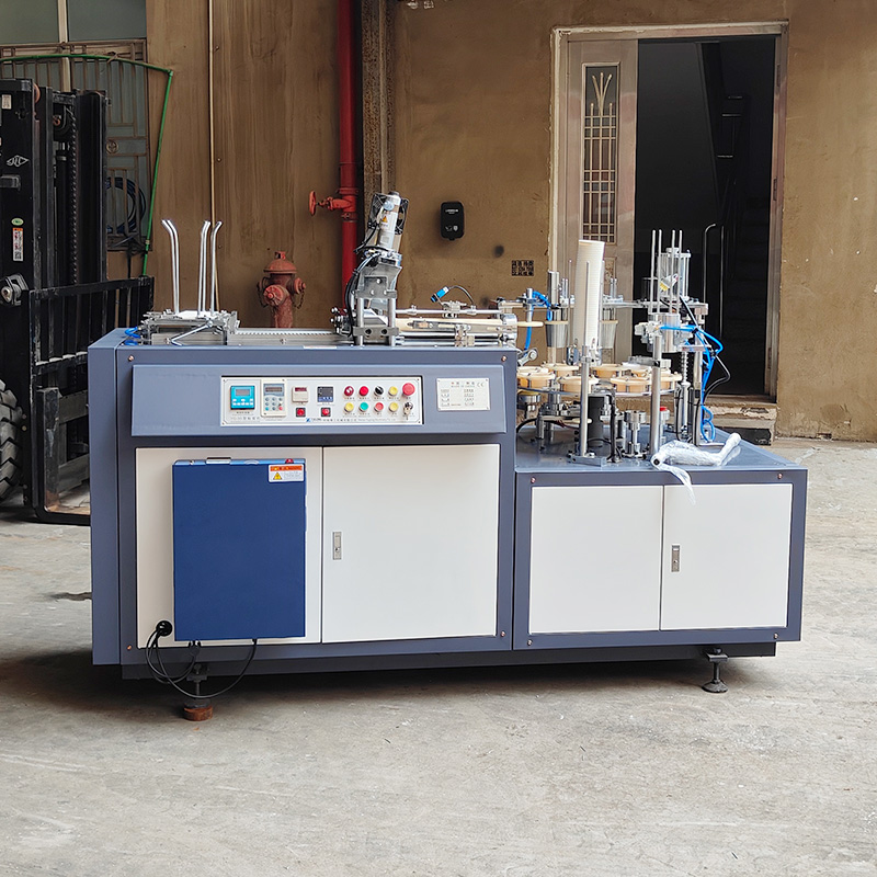 Disposable Coffee Paper Cardboard Cup Production Line Machine For Hot Cold Drink