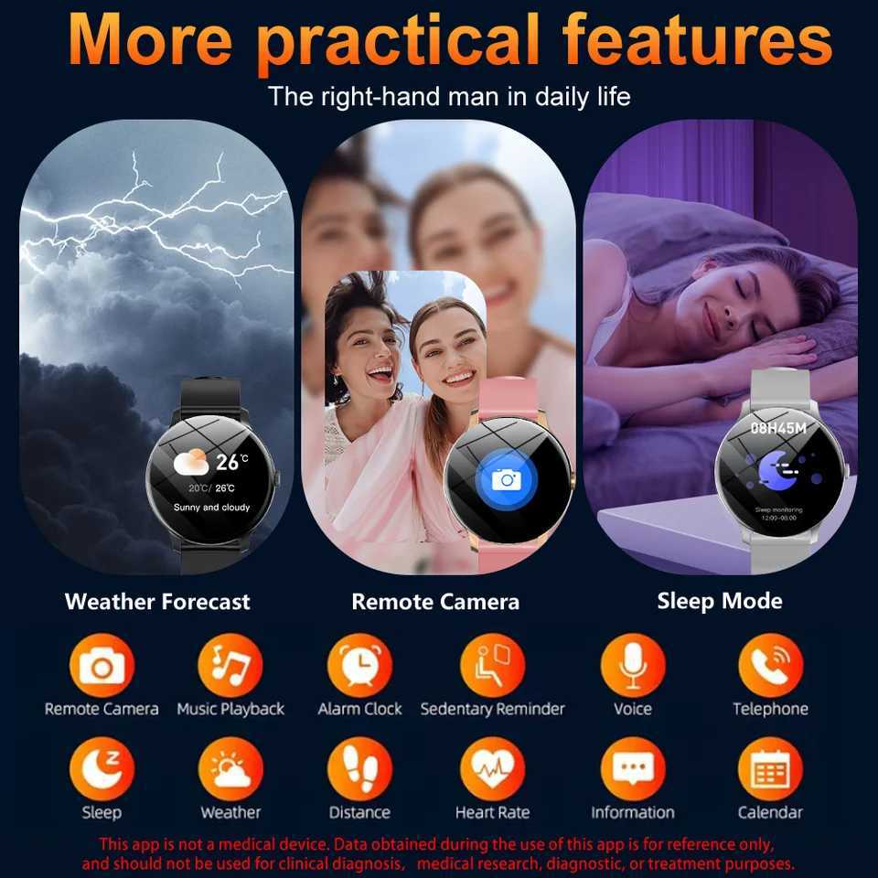 LAXASFIT 2025 New Smart Watch Mens Fl Touch Sn Sports Watch Dial and Answer Smart Watch Wens Holiday Gift C251203