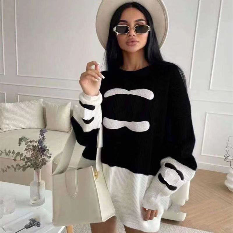Designer women's sweater women's pullover sweater designer style autumn and winter casual top
