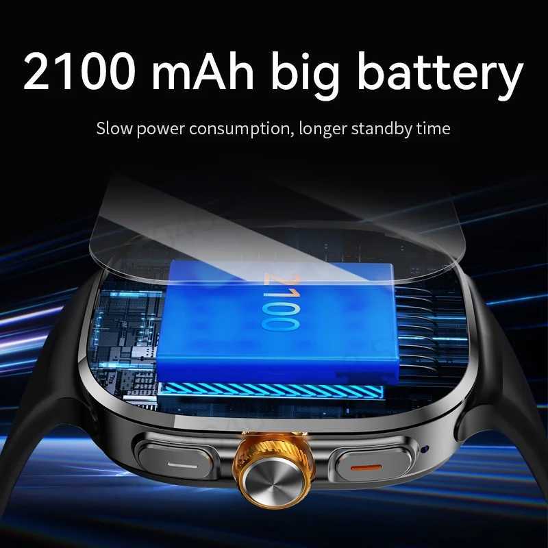 M99 Smartwatch 5G With 24inch Amoled Sn 900W Rotating Camera WIFI GPS Position Cpass NFC Smart Watch Men Wen C251203