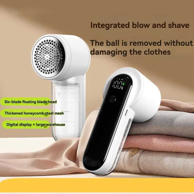ABLD Powerful Rechargeable Fabric Shaver 2025-New-Electric Lint Remover With Digital Display-White For Clothes M251203 - view 3
