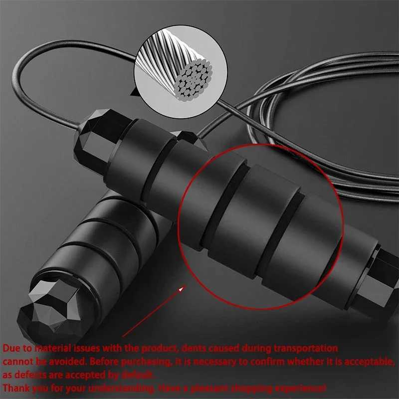 Wire Rope Skipping Without Winding Speed with Ball Bearing Adjustable Foam Handle for Family Fitness and Body Shaping Fitness M260319