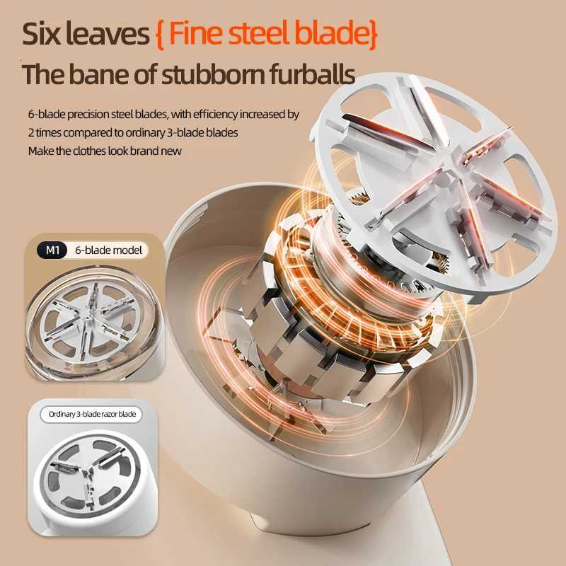 ONEKA Fabric Shaver Lint Remover Rechargeable Lint Shaver Sweater Trimmer Remove Fuzz Lint Balls Sweater Couch Blanket M251203 - view 6