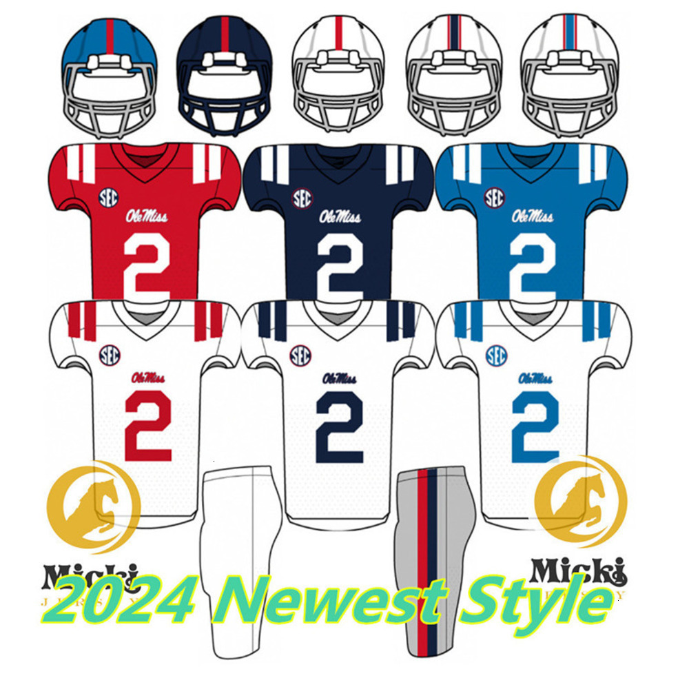 Deuce Alexander Ole Miss Football Jersey Kewan Lacy Damien Taylor 6 Trinidad Chambliss 22 Logan Diggs 2 Harrison Wallace III Custom Stitched Ole Miss Rebels Jerseys