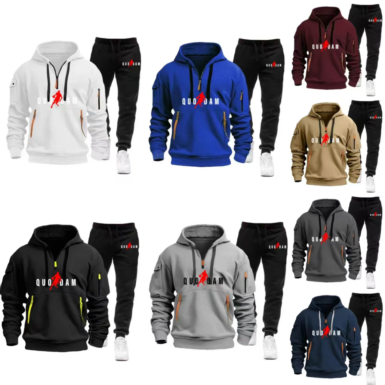 Men's Tracksuits Fashion Sportswear Set 2025 Spring And Autumn Outdoor Casual Pullover Jogging Pants Two-piece