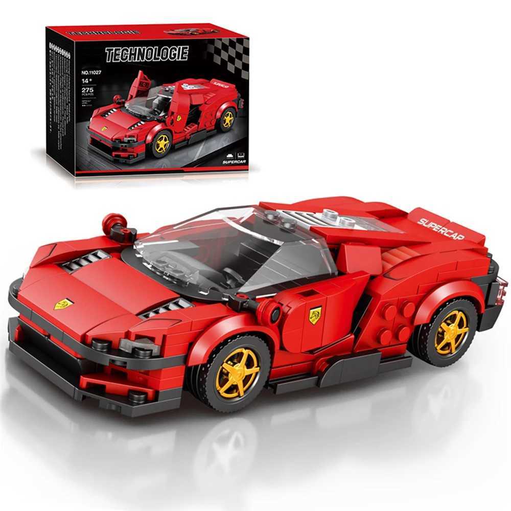 Super Sport Car Building Blocks Ci Speed Vehicle Car Model Desktop Ornaments DIY Assembly Brick Toys Holiday Gift For Children C251203