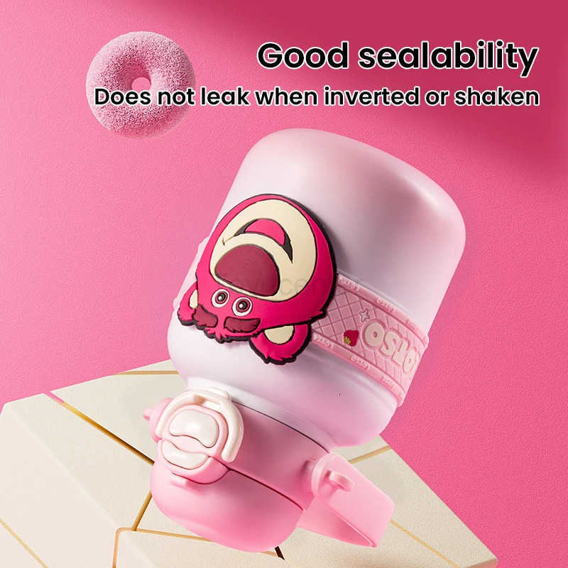 Disney Dual-Drink Thermos 680ML Strawberry Bear Mickey Elsa H251203