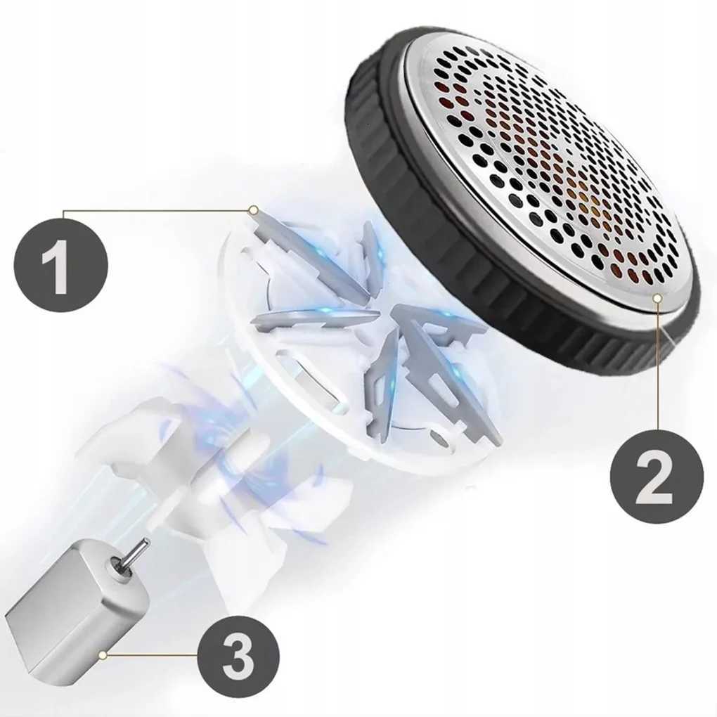 Portable Digital Display Electric Lint Remover Clothes Fluff Pellet Remover Trimmer Machine Rechargeable Fabric Shaver Removes M251203 - view 6