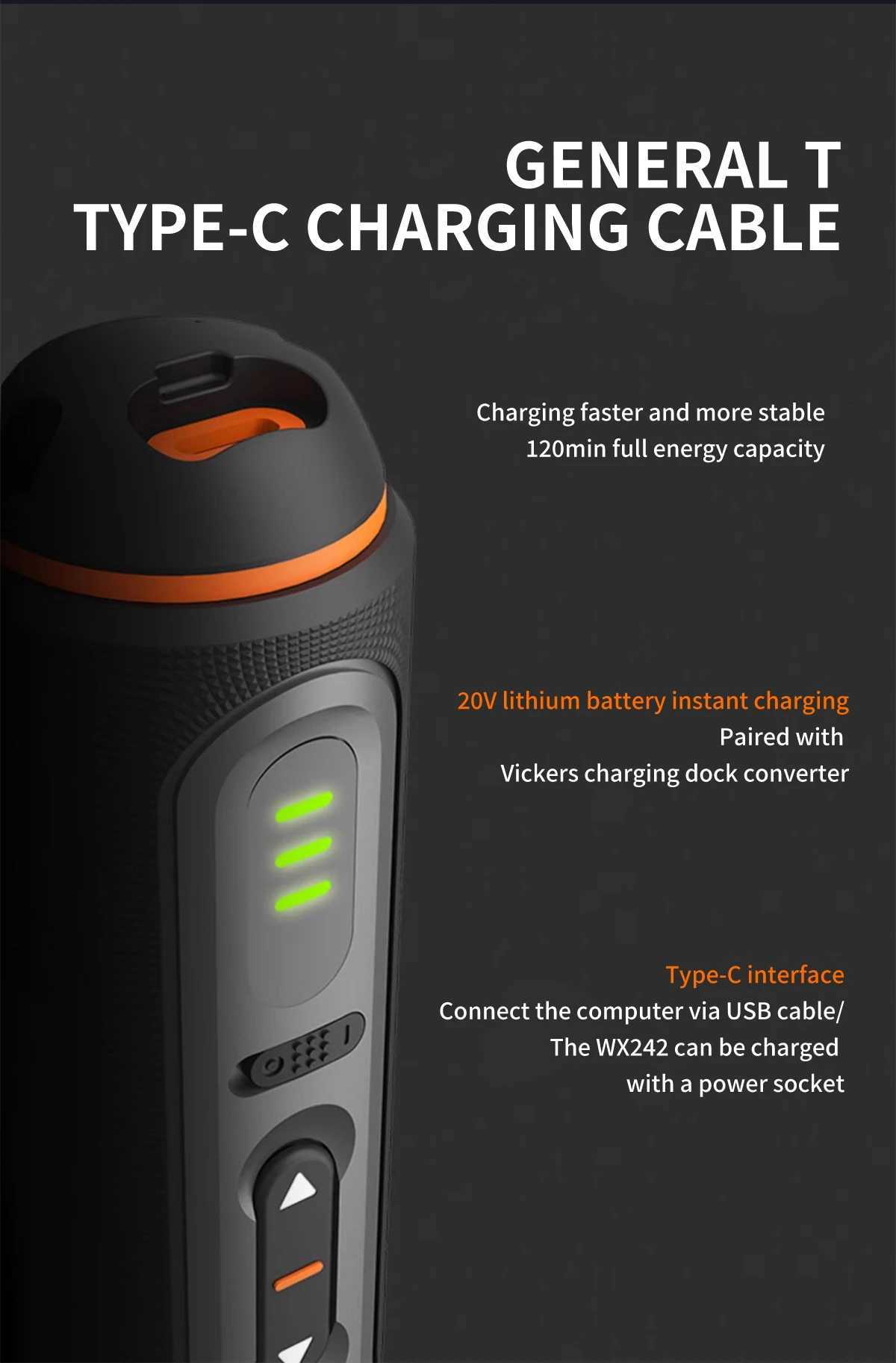 Worx 30 Bit Sets Power Tools WX242 Electrical Screwdriver Sets Smart Cordless drill Screwdrivers USB Rechargeable Handle 4V DIY X251203