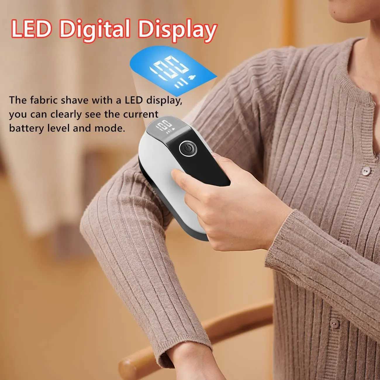 Portable Electric Lint Remover Clothes Fluff Pellet Remover Trimmer Machine Rechargeable Fabric Shaver Removes Home Appliance M251203 - view 5