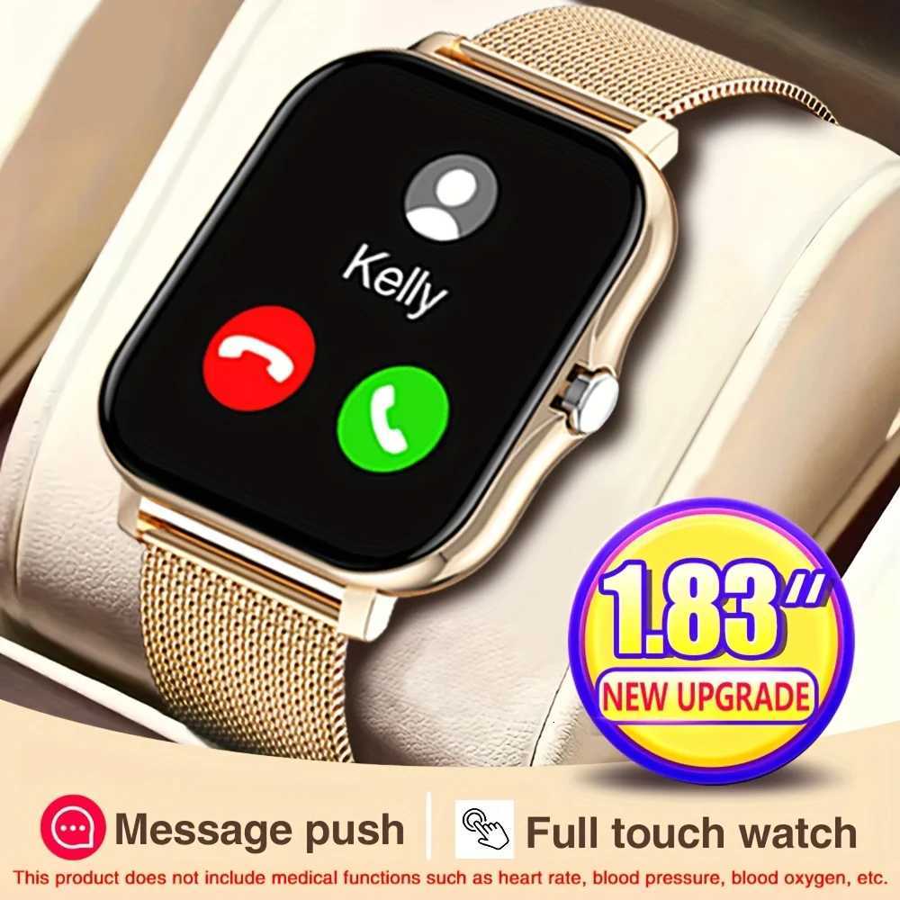 Exclusive 1PC Smart Watch Featuring Wireless Calling Digital Display Electronic Movement Silicone and Stainless Steel Band C251203