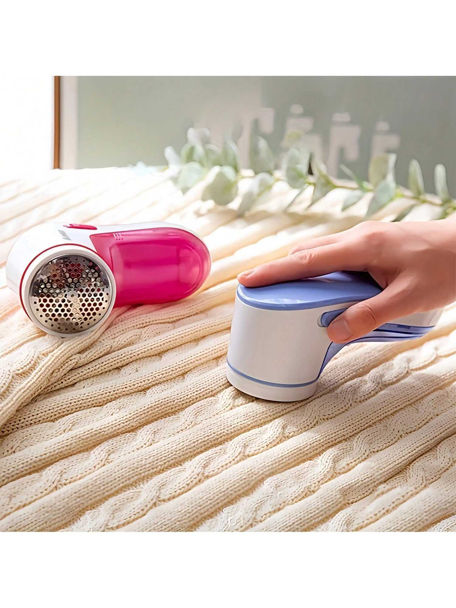 Sweater Fabric Shaver Lint Remover Rechargeable Sweater Shaver With Stainless Steel 3-Leaf Blades Safety Protection Switch M251203 - view 7