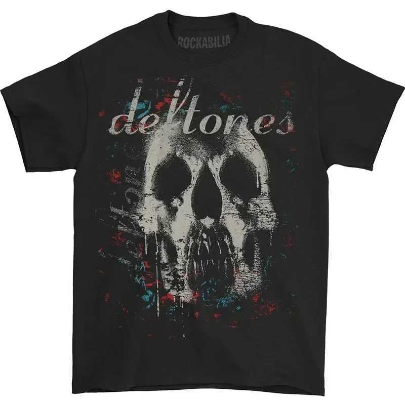 Deftones T Shirt Men High Quality Cotton Fashion Women Short Sleeve Tops Punk Music Style Metal American Tee