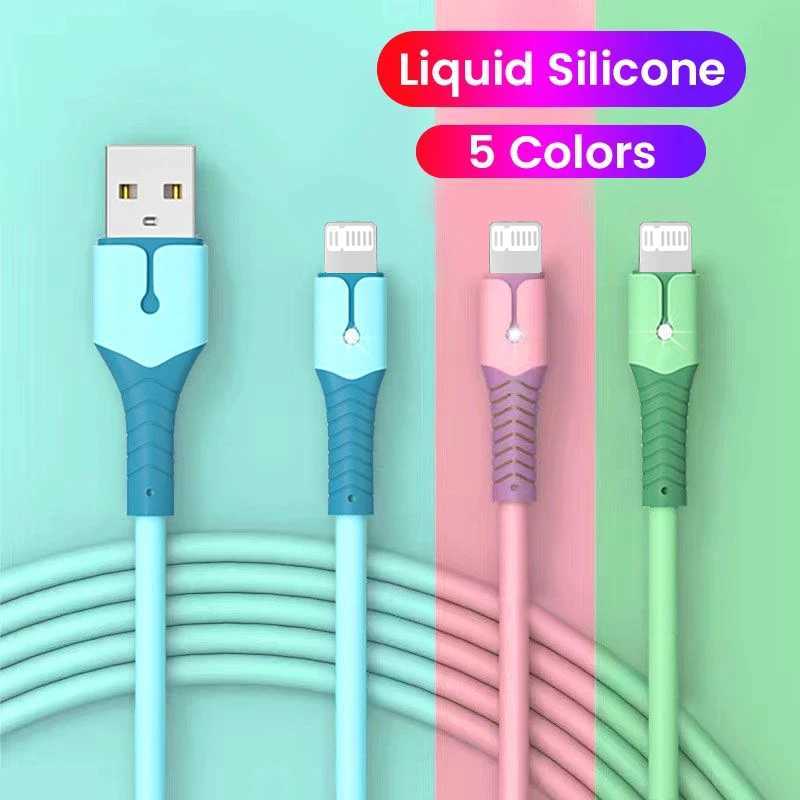 USB Cable for iPhone 14 13 12 11 Pro Max XS XR 6s 7 8 Plus iPad 3A Fast Charging Cable USB to ios Data Cable Quick Charger Wire C251203