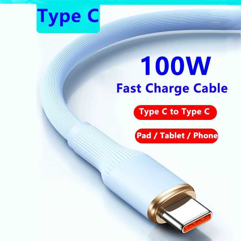 PD 100W Type C To Type C Charge Cable Liquid Silicone For 13 S6 Book Charge For Ipad Pro Charger Cable C251203