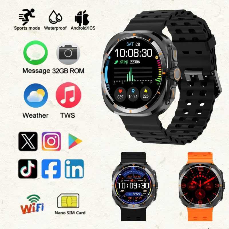 2025 New BW8 Smartwatch 4G Network Android151-inch Sn 400mAh Batter Play Pedeter Sleep Tracker SIM Card port C251203