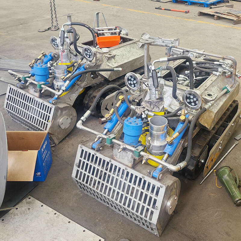 wholesale Crawler Vehicles 200m Depth Submersible Cleaning Tracked Chassis Underwater Dredging Robot