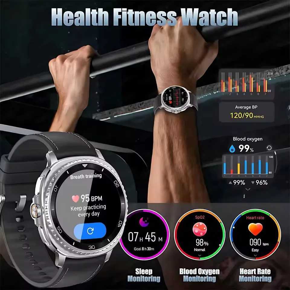 46mm Watch 8 tra Classic GPS Cpass NFC SmartWatch Men AMOLEDS Rotating Dial BT Call 3ATM Waterproof Watch7 Upgraded Watches C251203