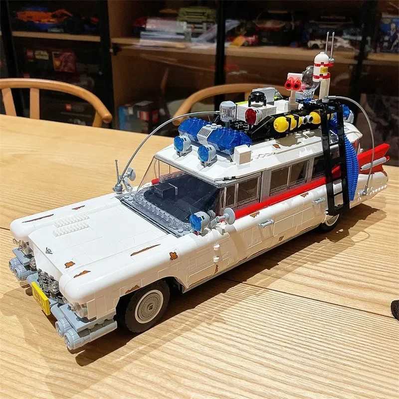 2025new Ghostbuster Ecto-1 Building Blocks Car Model Moc 10274 Display Bricks for Kids Adts Toys Halloween Christmas Gifts C251203