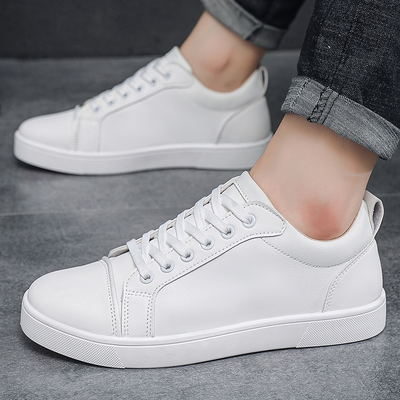 Designer casual shoes free shipping Fashionable sneakers for men trendy sporty casual shoes waterproof white and black 39-44 men