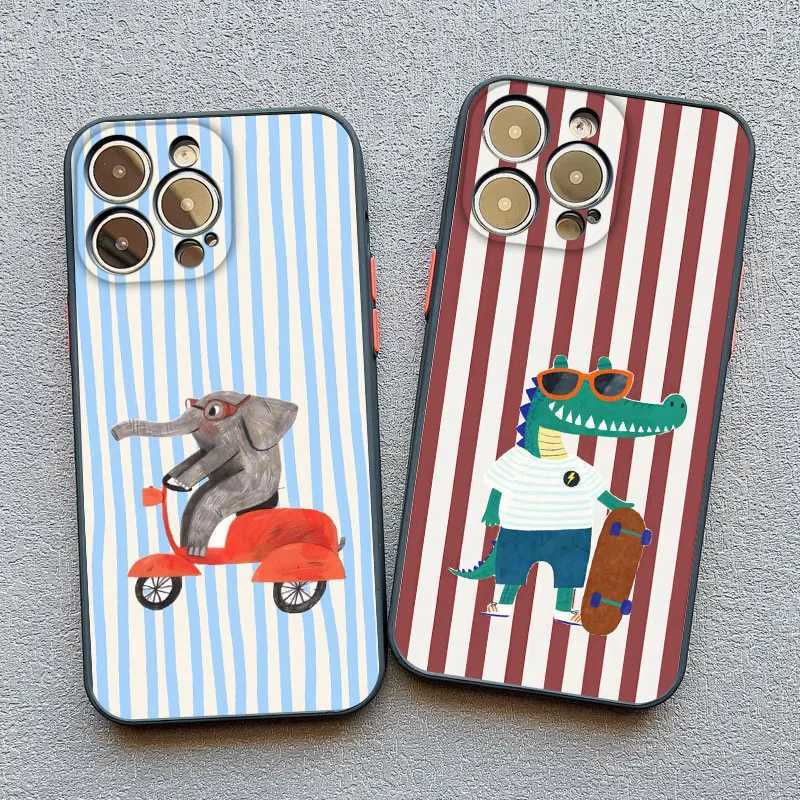 Simple Cute Green And White Plaid Phone Case for Iphone 13 12 Mini 11 Pro Max 17 16 15 14 Pro Max Plus XR XS X Covers H251203