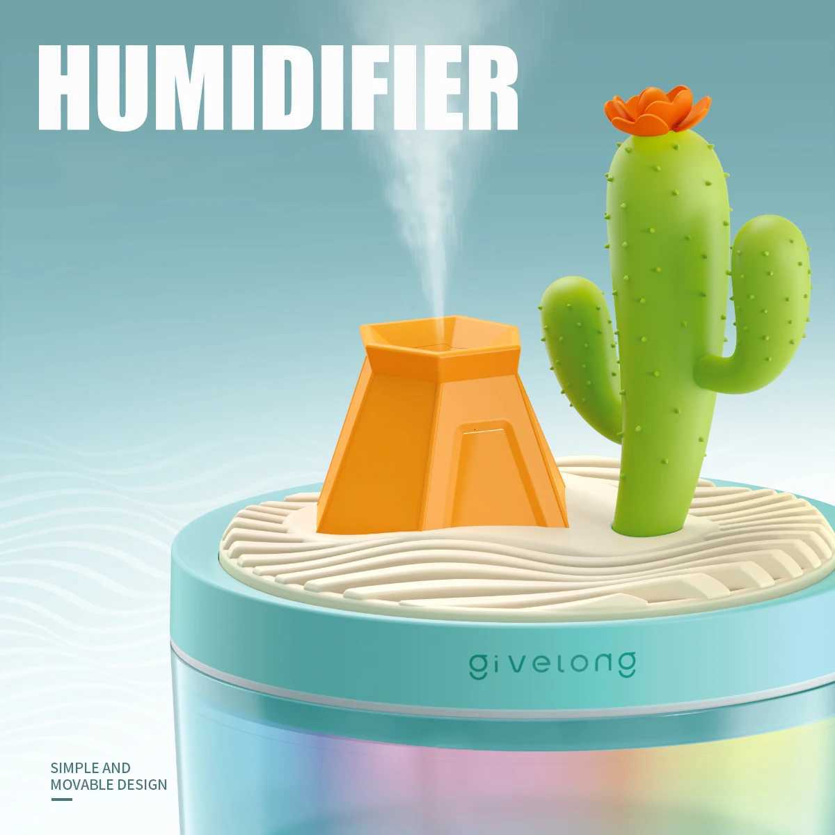 Landscape Air Humidifier Small Spray Hydration Household Silent Bedro Desktop Car USB Aratherapy Humidifiers Diffuser C2512044