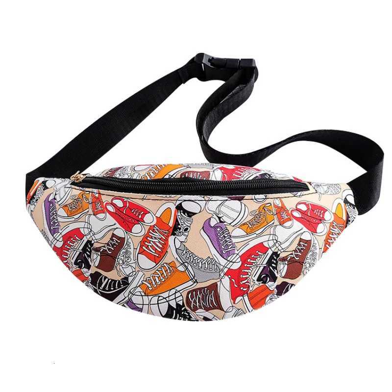 New summer fashion waist bag for men and women with Cow leopard shoe print casual womens bag PU leather designer purseT251204