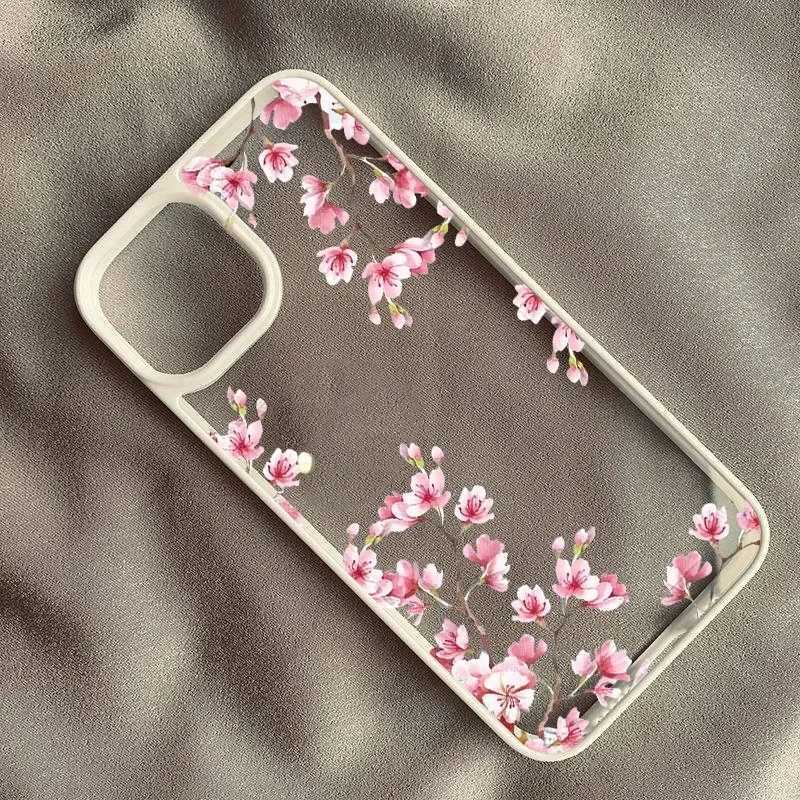 Magnolia Flower Phone Case For iPhone 17 16 15 14 11 13 12 Pro Max 7or 8 SE 17Air Plum Bloss Shockproof Clear Hard Cover H251203