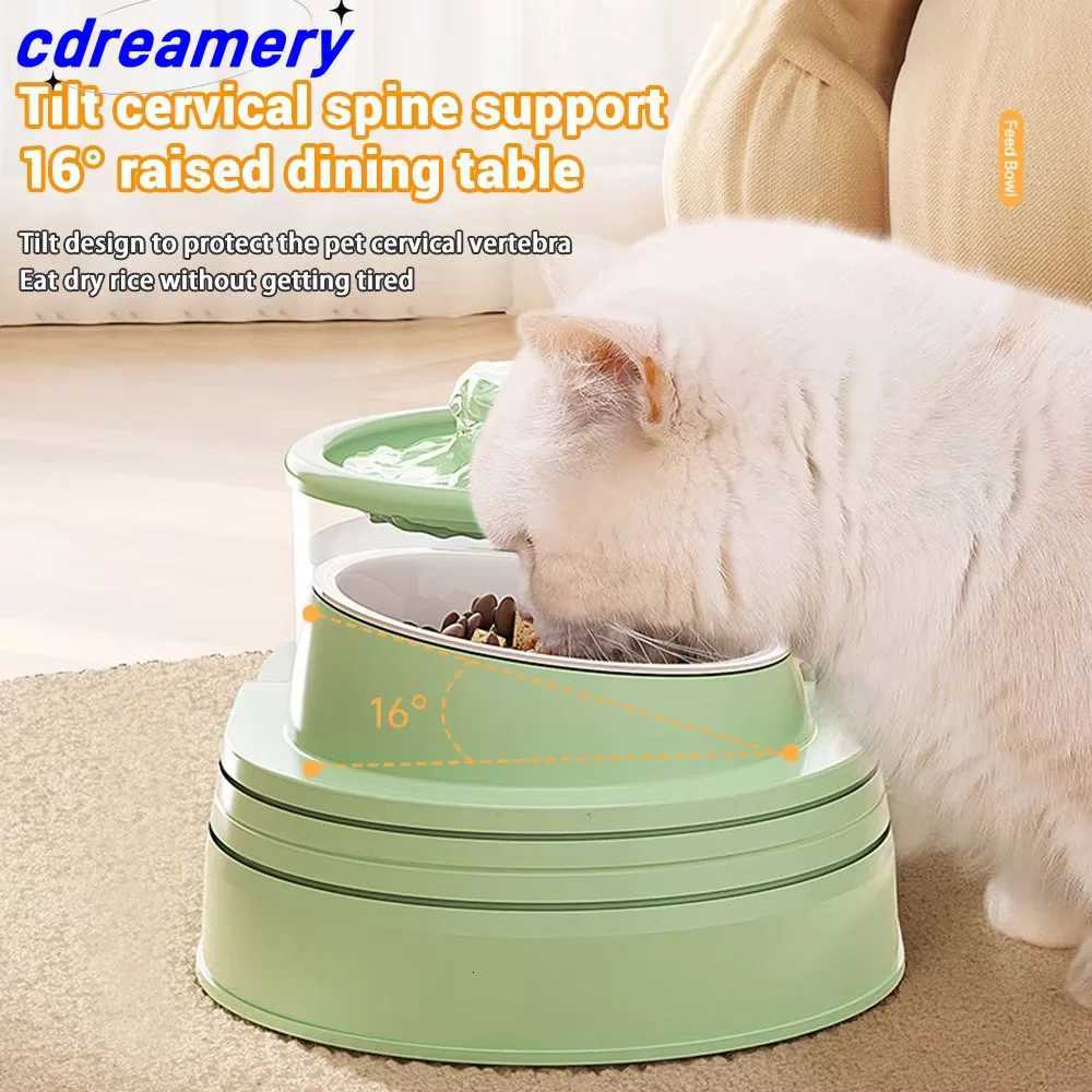 CDY Pets Water Fountain Auto Filter USB Electric Mute Drinker Bowl 2-in-1 Recirculate Filtring Drinker for Cats Water Dispenser M251204