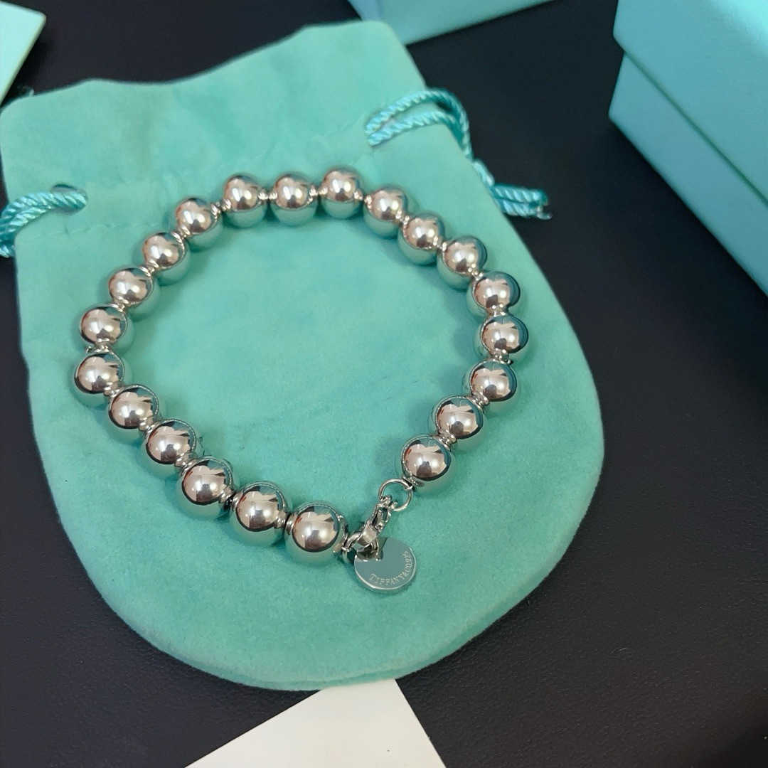 New trendy punk style pearl thick bracelet titanium steel non fading batch H251204