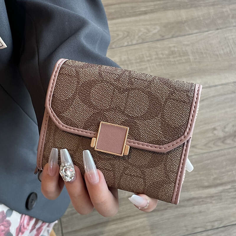 MKF Card Holder Combo for Women, Short Style New Hot-Selling Foldable Leather Wallet, Small Wallet with Unique Design and High-End Feel